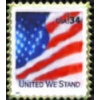 USA FLAG PIN UNITED WE STAND STAMP PIN